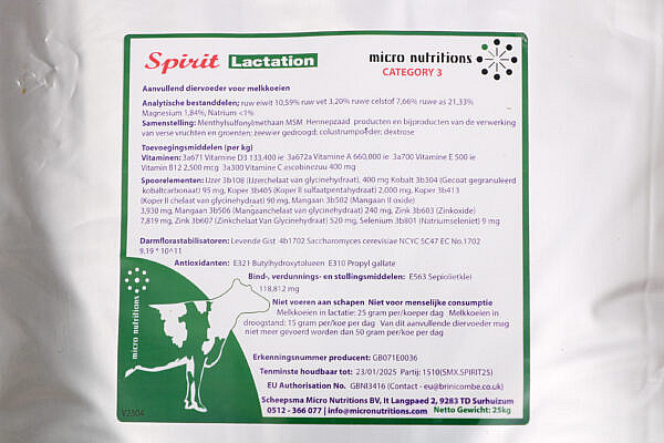 Spirit Lactation, 25 kg